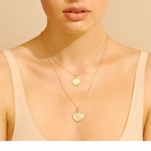Amber Sceats DOUBLE COIN NECKLACE